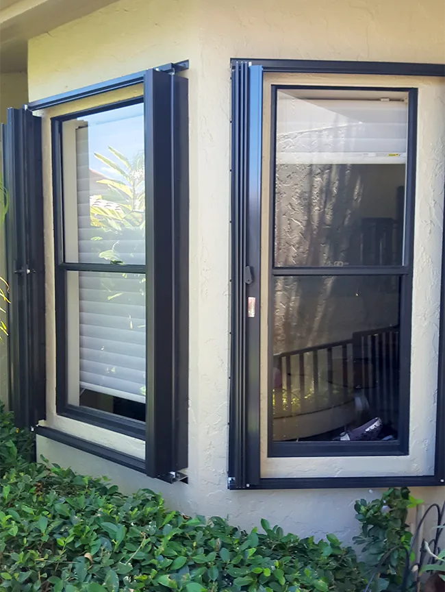 Residential installation from Florida Hurricane Shutters